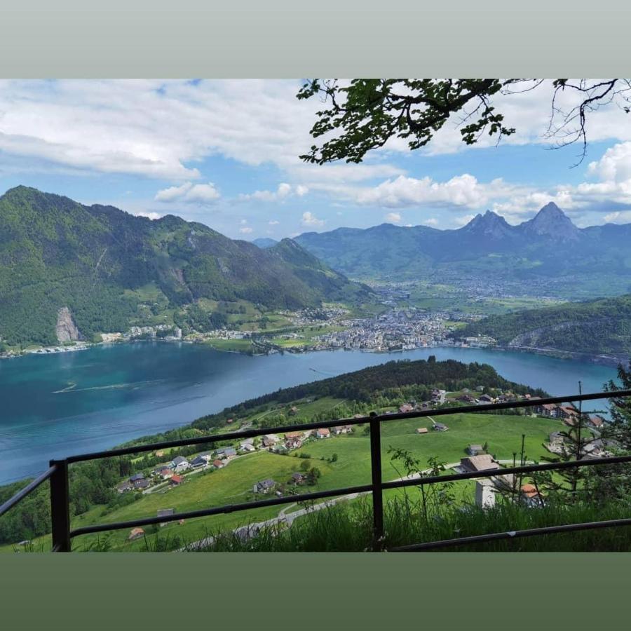 Schoene Ferienwohnung In Traumlage Fewo Solohike Seelisberg Luaran gambar